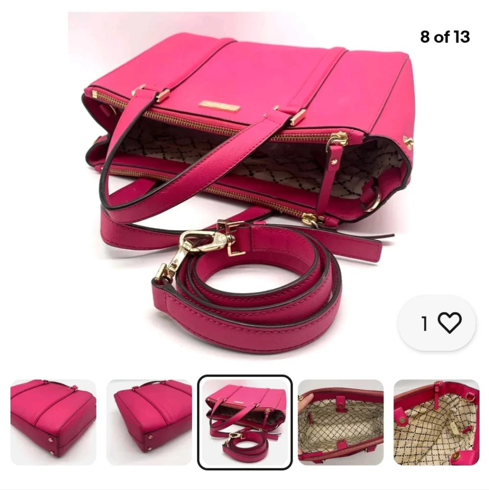 kate spade Coral Pink Leather Satchel